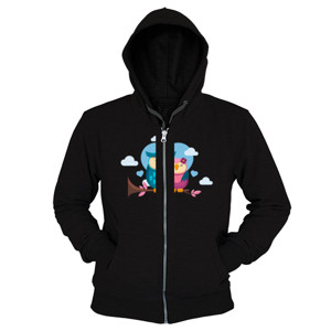 Hoodie Zipper Couple Owl