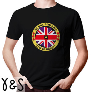 Kaos United Kingdom Flag We Will Remember 1