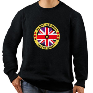 Jaket Sweater United Kingdom Flag We Will Remember 1
