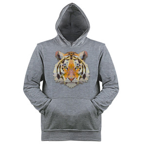 Jaket Hoodie Tiger Face Triangle Art 