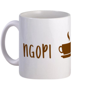 Mug Ngopi Bang - White