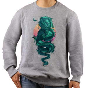 Jaket Sweater Green Dragon