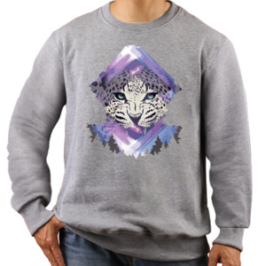 Jaket Sweater Macan Putih Abstract 