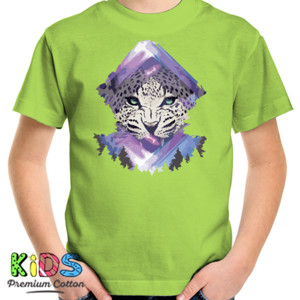 Kaos Macan Putih Abstract 