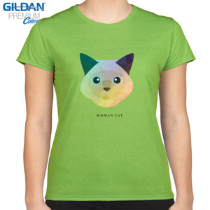 Kaos  Kucing HIjau