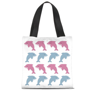 Tas Tote Fullprint Dolphin - Tas Tote by Co_mbro