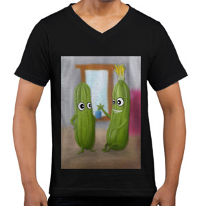 Kaos  Vegetable - V-neck Pria by Co_mbro
