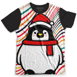 Kaos Fullprint Pelangi Penguin