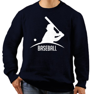 Jaket Sweater Baseball Silhouette 2