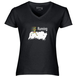 Kaos Jaket Hoodie tanpa resleting tema Running