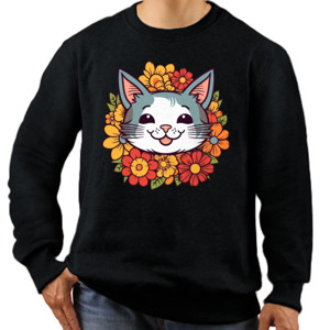 Jaket Sweater Kaos wanita kucing lucu