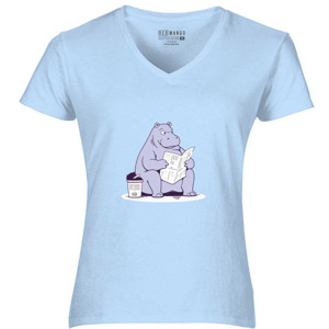 Kaos Funny Hippo