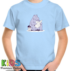 Kaos Funny Hippo