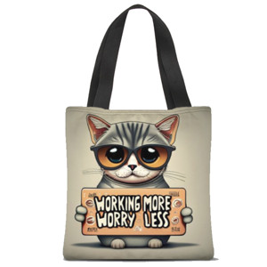 Tas Tote Fullprint cat totebag