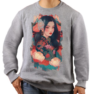 Jaket Sweater Retro Batik Java - Kaos Wanita Batik Keren Pink