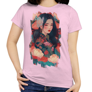 Kaos Retro Batik Java - Kaos Wanita Batik Keren Pink