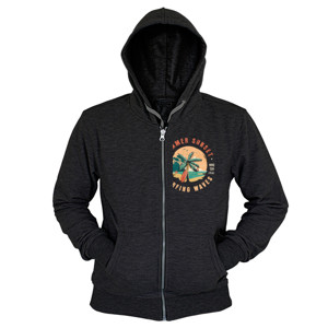 Hoodie Zipper Summer sunset