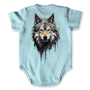 Baby Jumper Serigala dengan ilustrasi vektor 