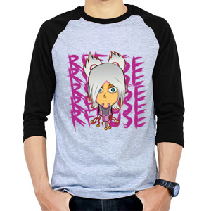 Kaos Raglan Mecha girl