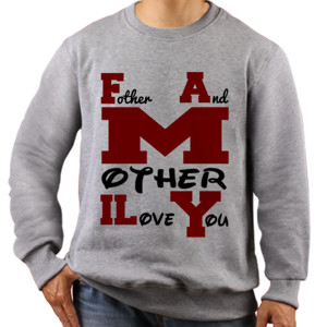 Jaket Sweater Baju Sayang Family (Orangtua)