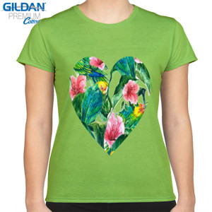 Kaos love tropical heart