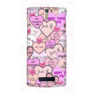 Hearts Sticker Casing HP