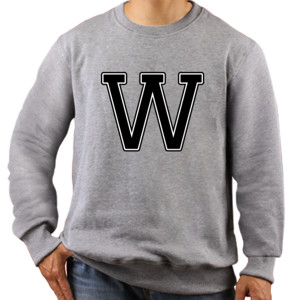 Jaket Sweater Kaos Huruf W Keren