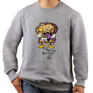 Jaket Sweater I'm crazy because of you