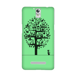 Iphone 7 Tree & Cat Casing Casing HP