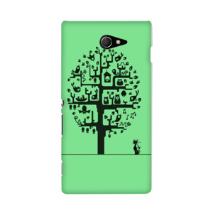 Iphone 7 Tree & Cat Casing Casing HP