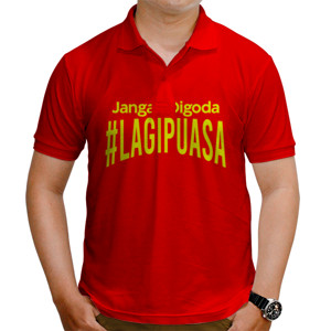 Kaos Polo Jangan Digoda Lagi Puasa