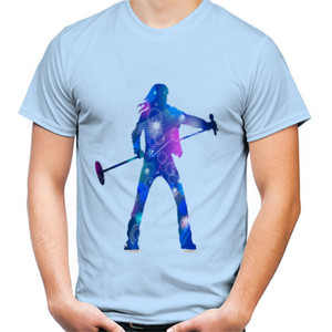 Kaos Siluet Penyanyi Rock