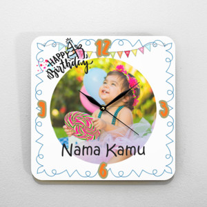 Jam Dinding Template Jam Dinding Tema Ulang Tahun