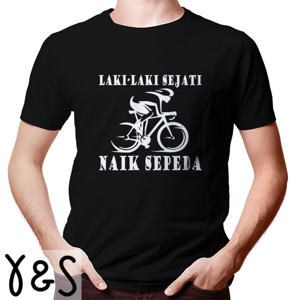 Kaos Gowes Laki-Laki Sejati sepeda