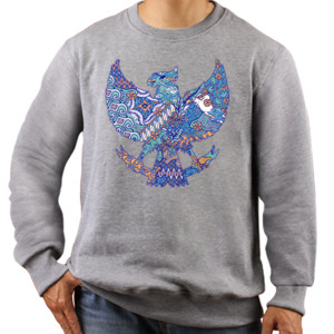 Jaket Sweater Garuda Indonesia biru