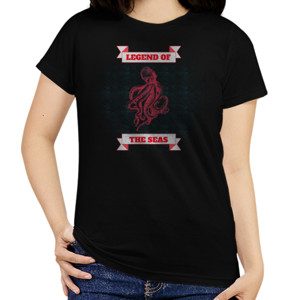 Kaos Kaos Tema Gurita - Legenda Lautan