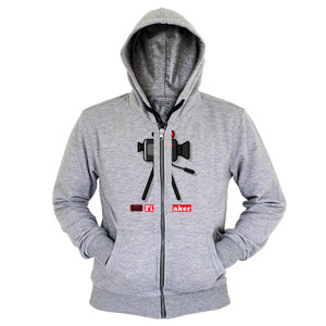 Hoodie Zipper Kaos,Hoodie,Tangan Panjang - Desain Film Maker