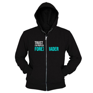 Hoodie Zipper Kaos Profesi Trust me IM Profesional Trader