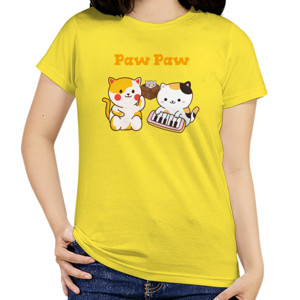 Kaos Kaos Tema Doodle Kawaii Kucing Lucu