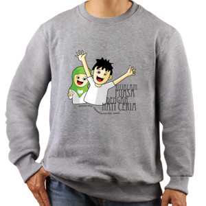 Jaket Sweater Design Ku Jalani Puasa Dengan Ceria