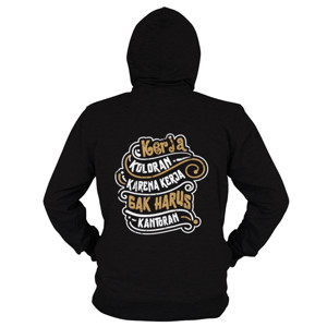 Hoodie Zipper Jaket Kerja Koloran, Gak Harus Kantoran
