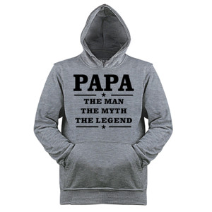 Jaket Hoodie Distro Papa The Man The Myth The Legend