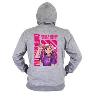 Hoodie Zipper Sweet Chaos Rebel Girls 🤘