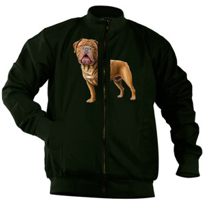 Jaket Bomber Kaos Gambar Anjing 322