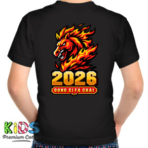 Kaos Kaos Imlek 2026 Naga Api – Gong Xi Fa Chai Unisex