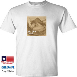 Kaos Kaos Distro Gunung Ijen Lukisan Kolonial Keren