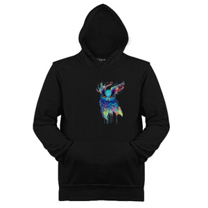 Jaket Hoodie owl abstract