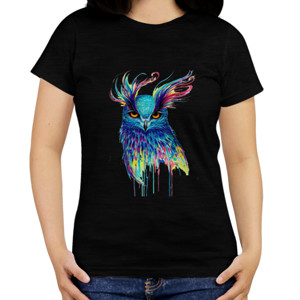 Kaos owl abstract