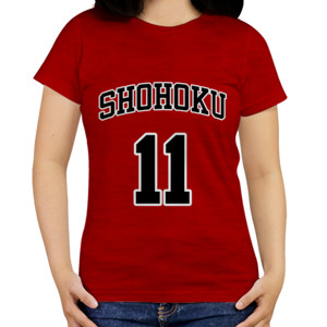 Kaos Kaos Shohoku Rukawa 11 Merah