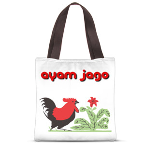 Tas Tote Fullprint Tas Ayam Jago